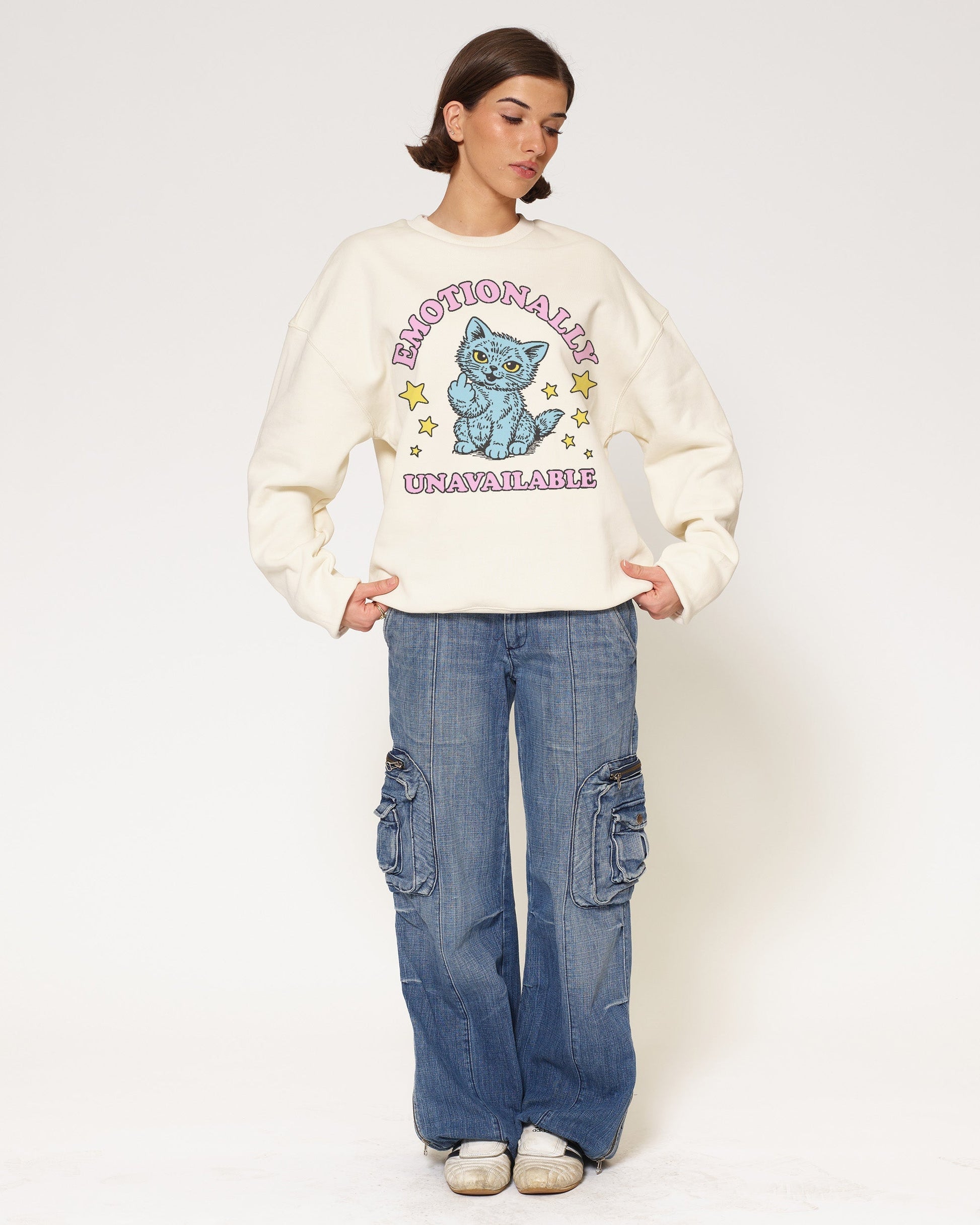 Emotionally Unavailable Cat Sweatshirt