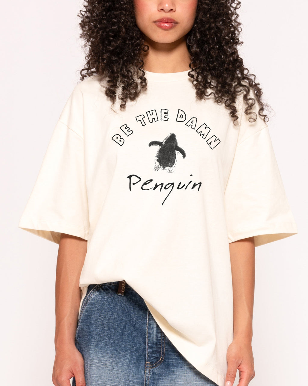 Nihilist Penguin Oversized Tee