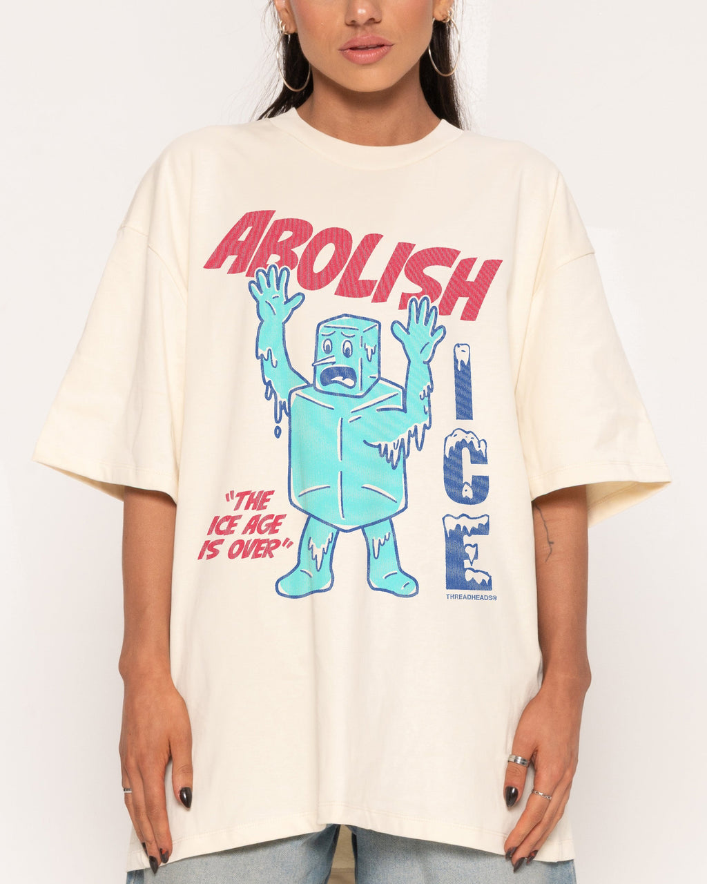 Abolish ICE Oversized Tee