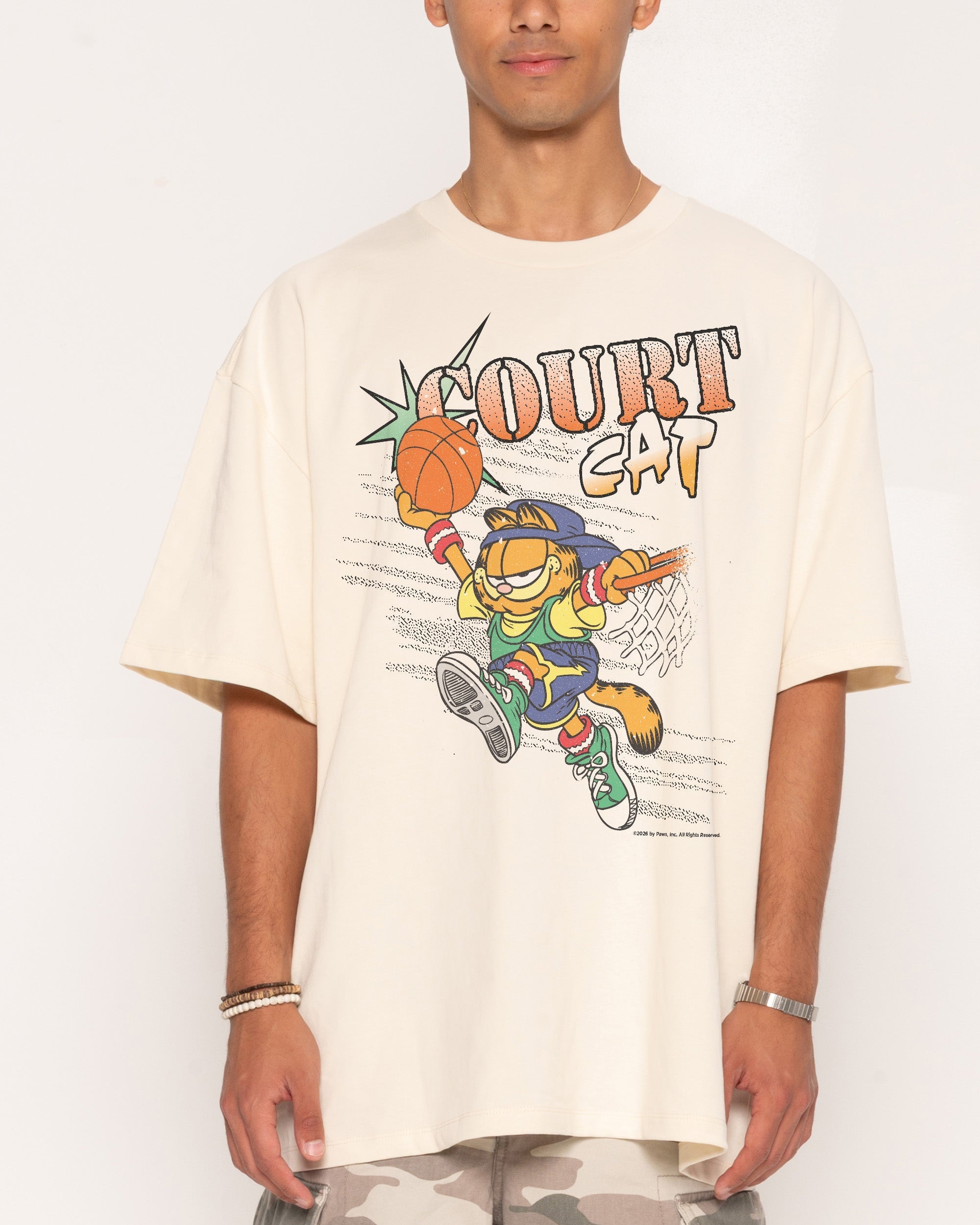 Court Cat Oversized Tee