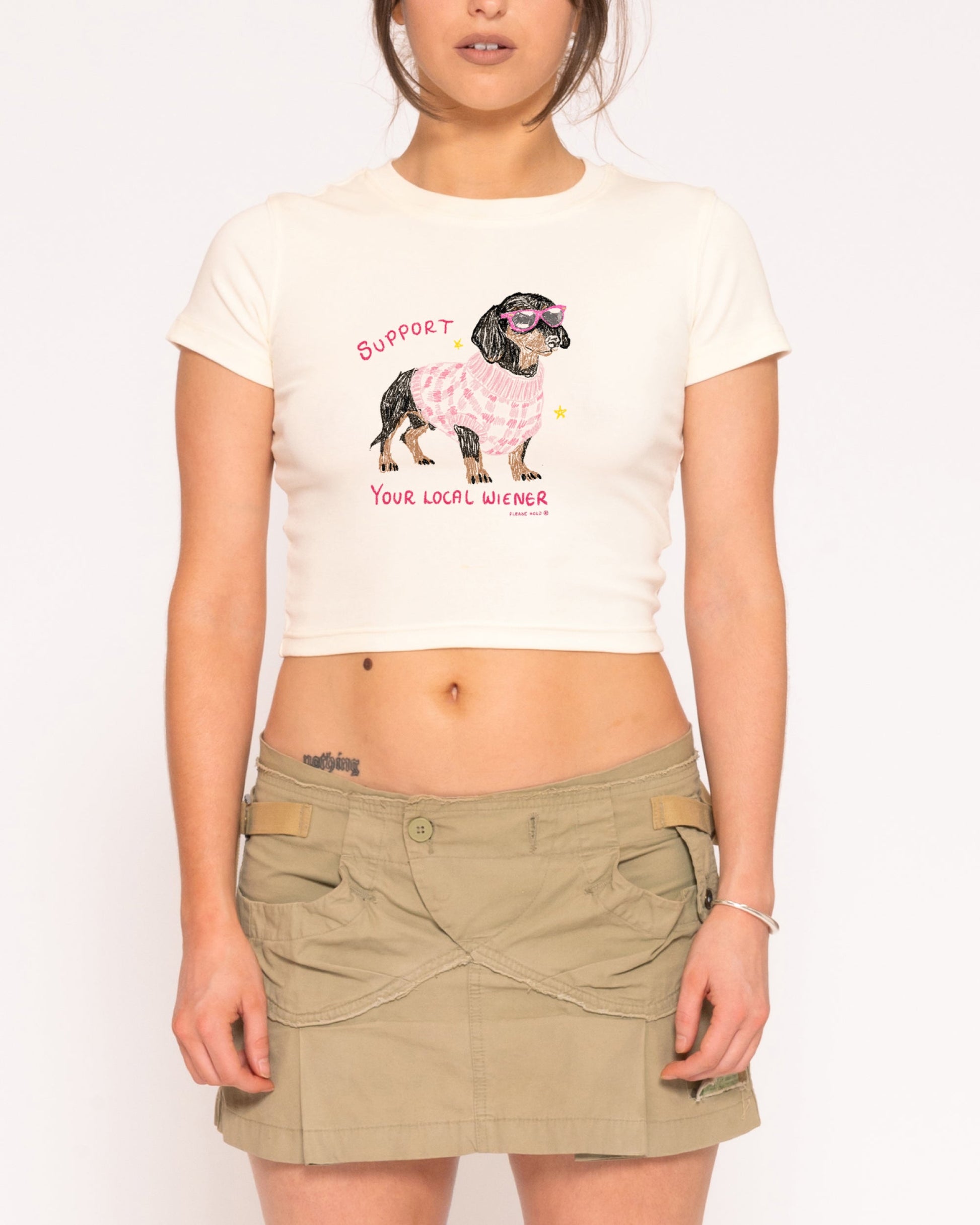 Support Your Local Wiener Baby Tee