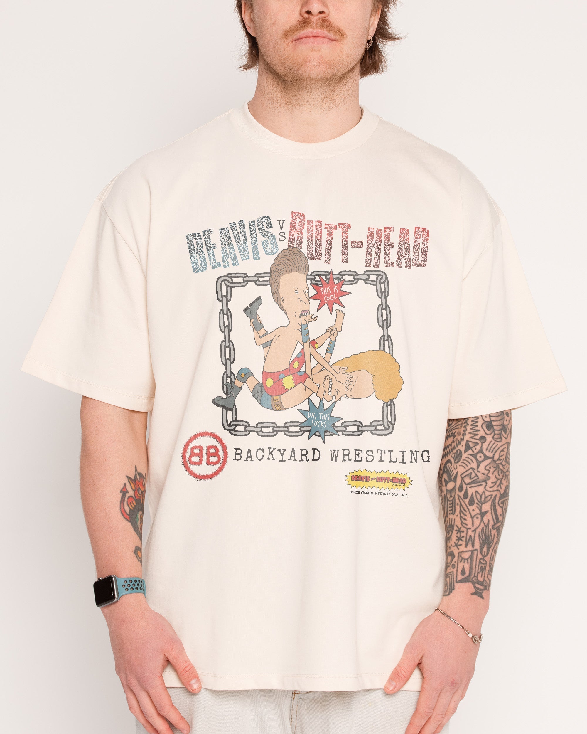 Backyard Wrestling Oversized Tee