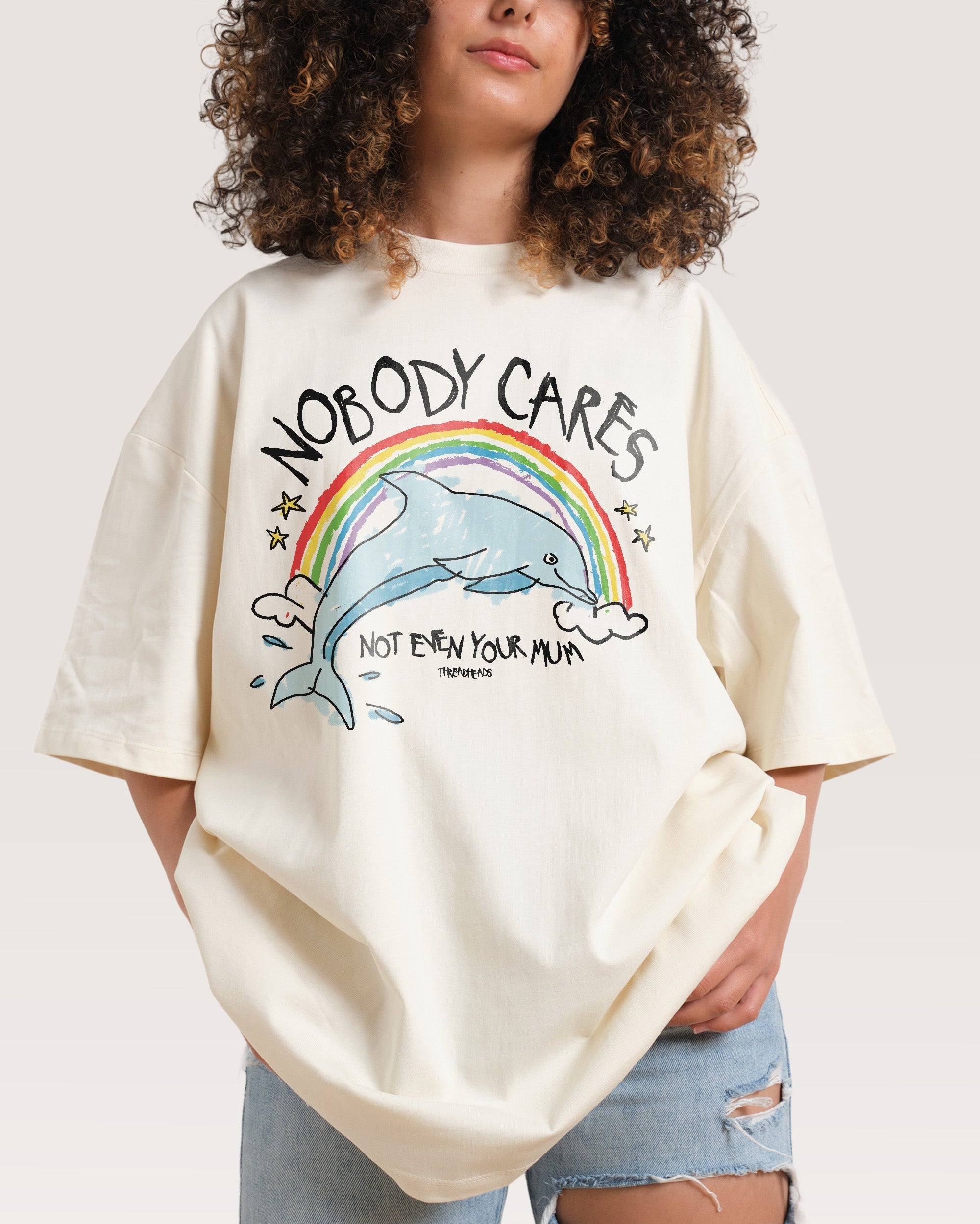 Nobody Cares Oversized Tee