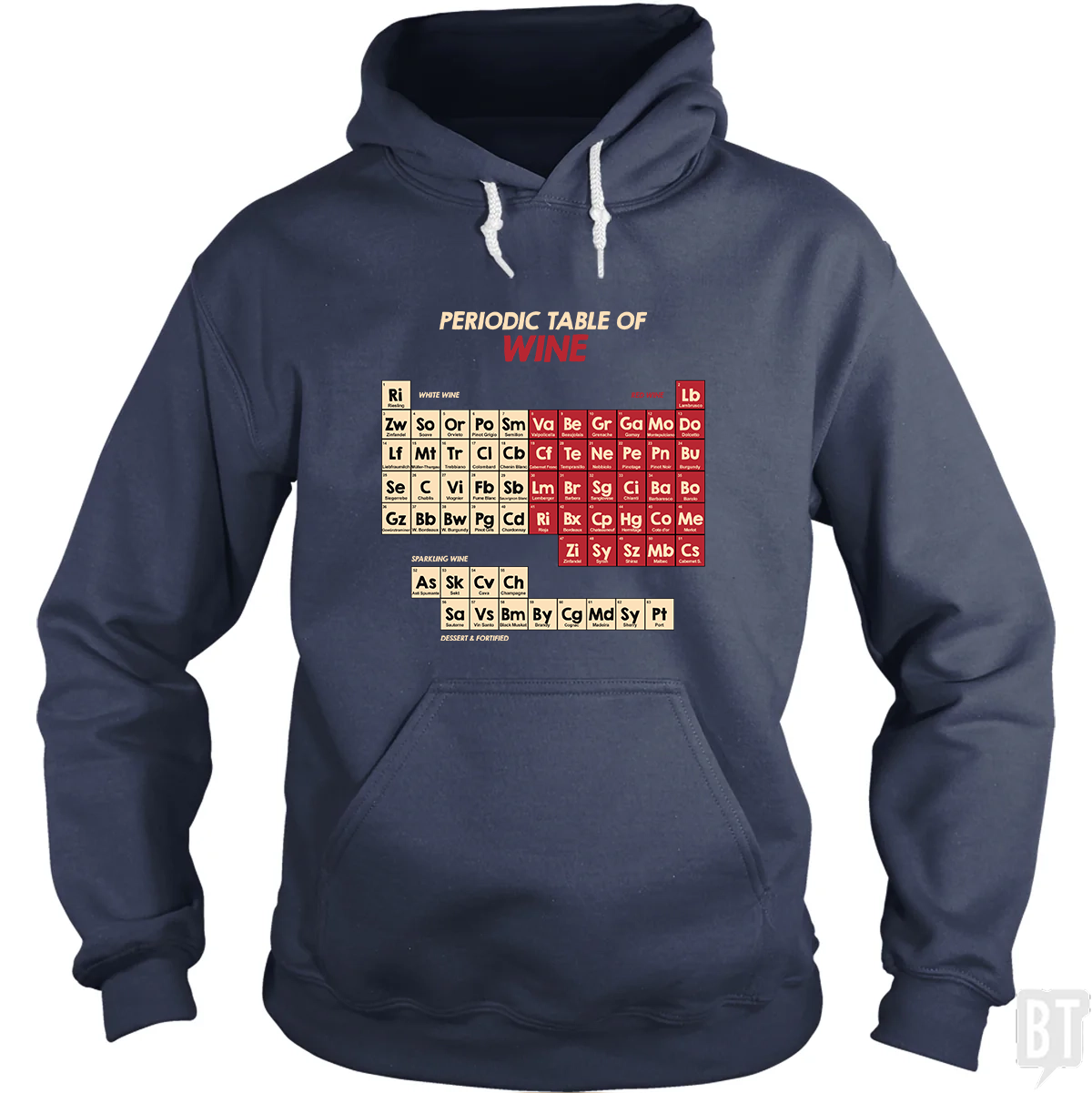 Periodic Table Of Wine Hoodie