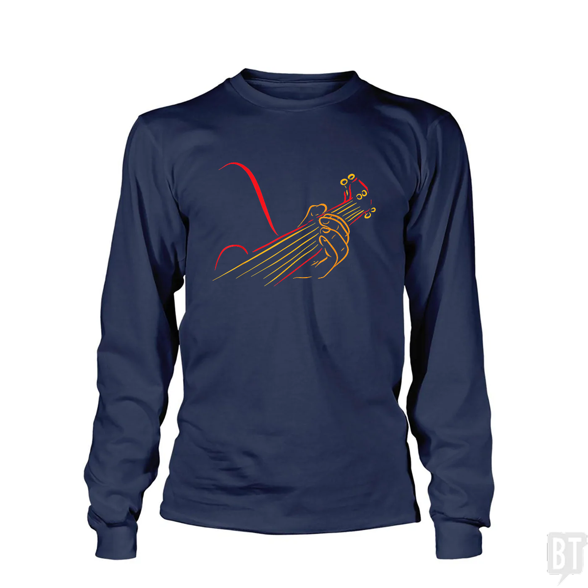 Playing Guitar Music Life Long Sleeve