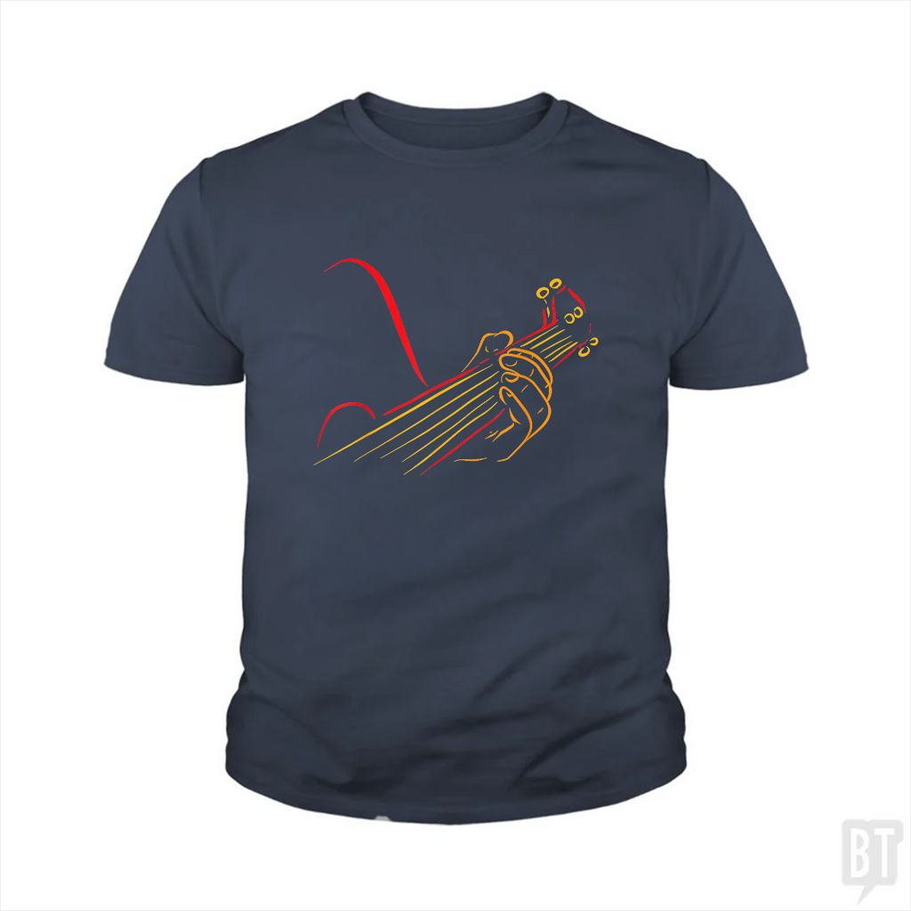 Playing Guitar Music Life Kids Shirt