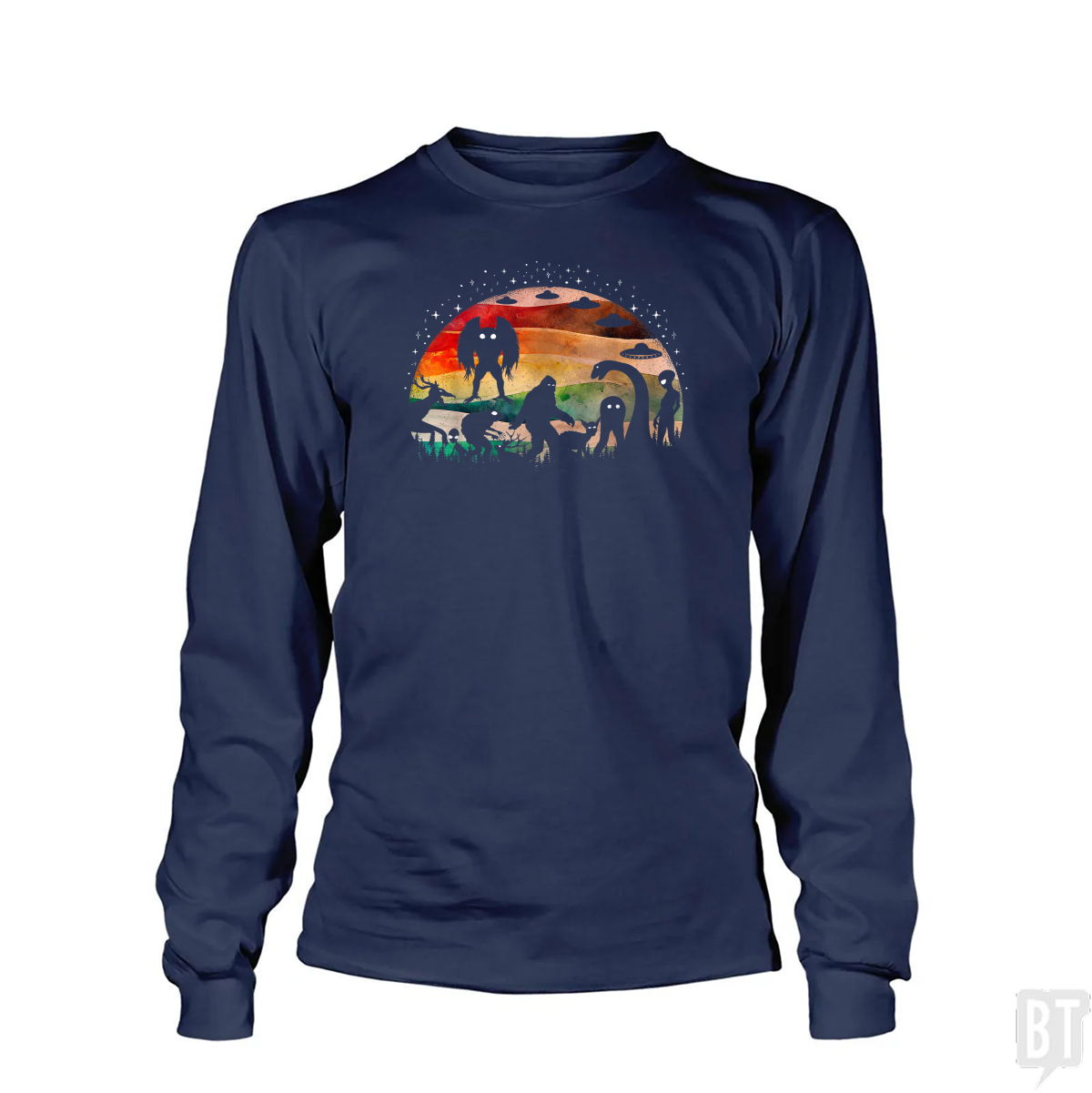Cryptid Funny Bigfoot Long Sleeve