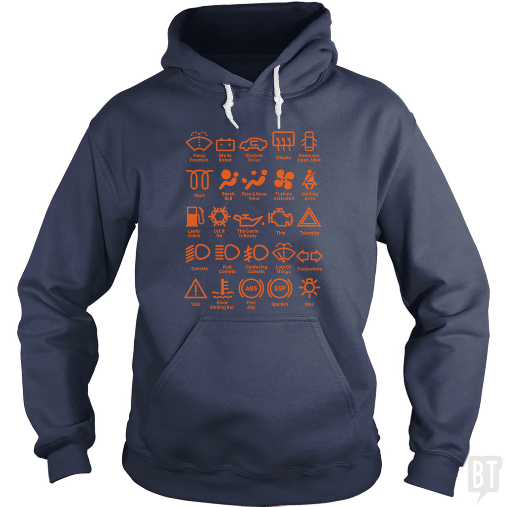 Car Dashboard Lights Hoodie
