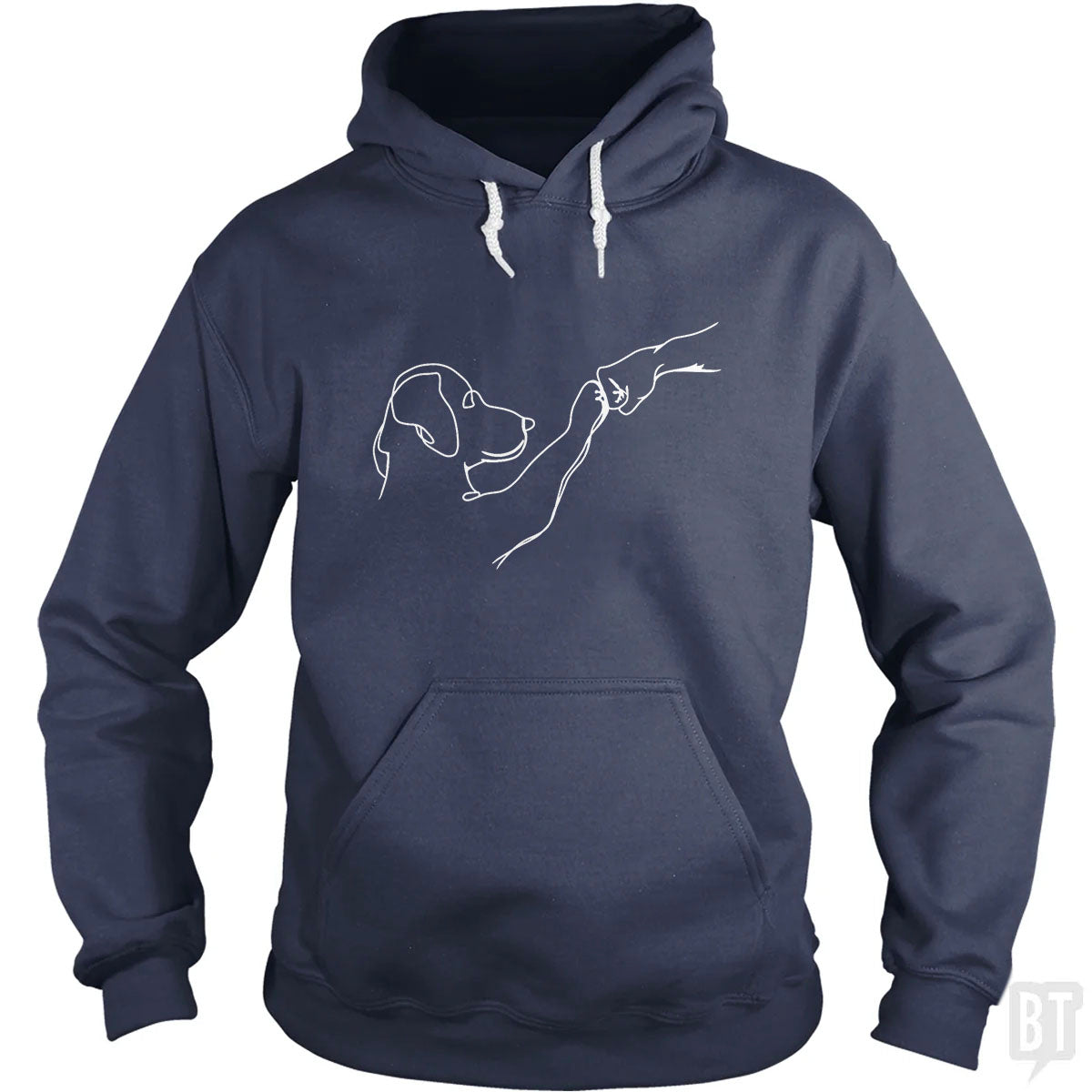 Dog and Human Fist Bump Hoodie