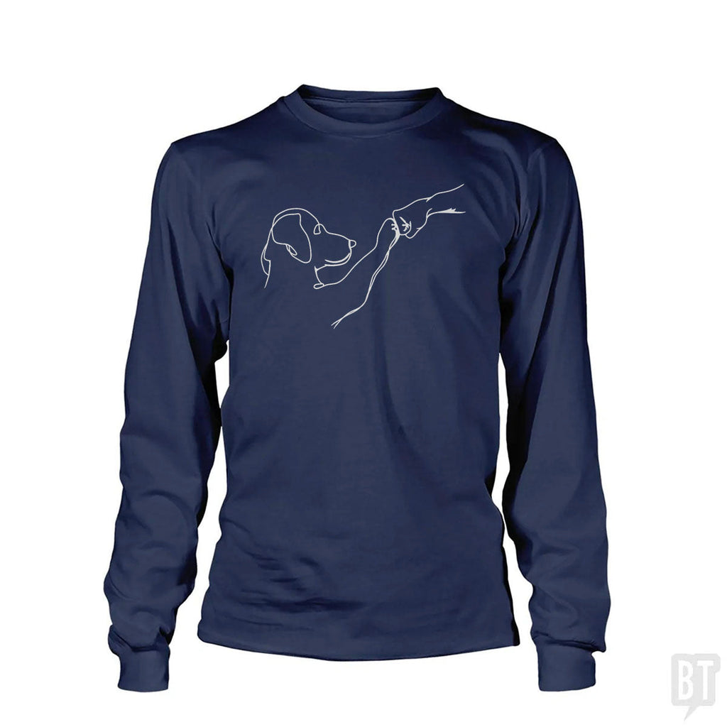 Dog and Human Fist Bump Long Sleeve