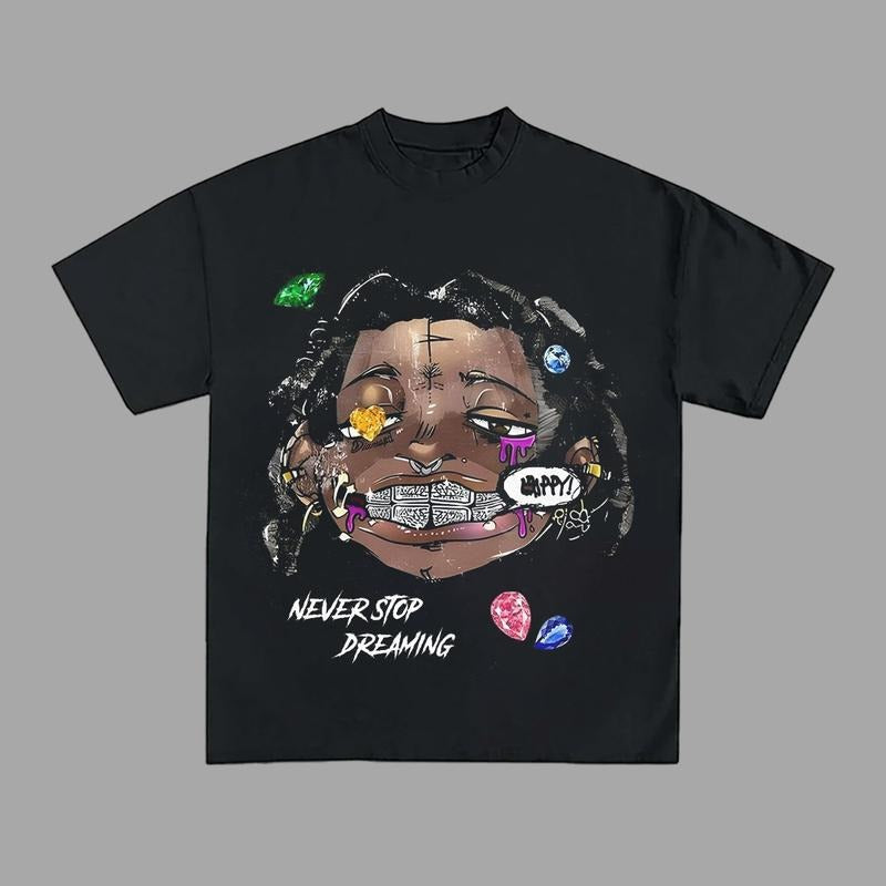 Never Stop Dreaming Y2k Streetwear T-Shirts