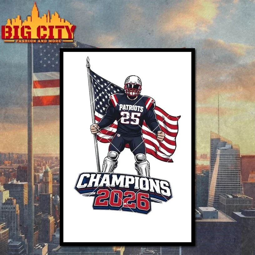 New England 2026 Champions 60th American Football t-shirt