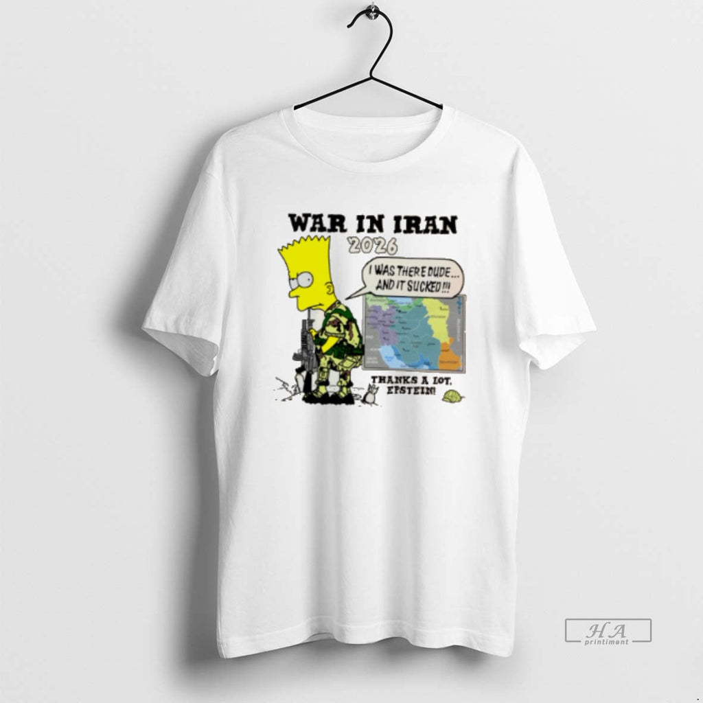 Official 7uqflvi6 War In Iran Thanks A Lot Epstein The Simpsons Tee