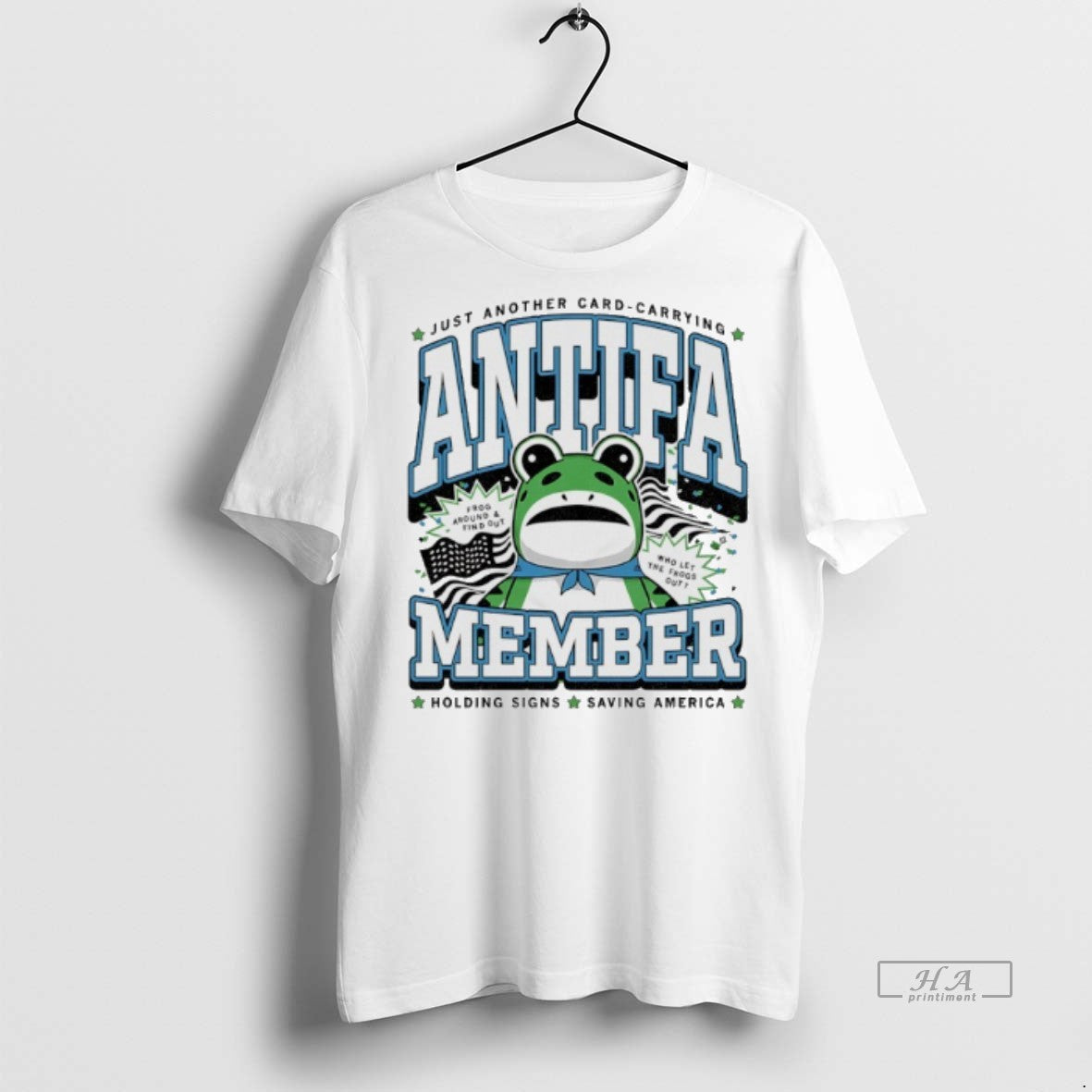 Official Antifa Member Max Collegiate Frog Shirt