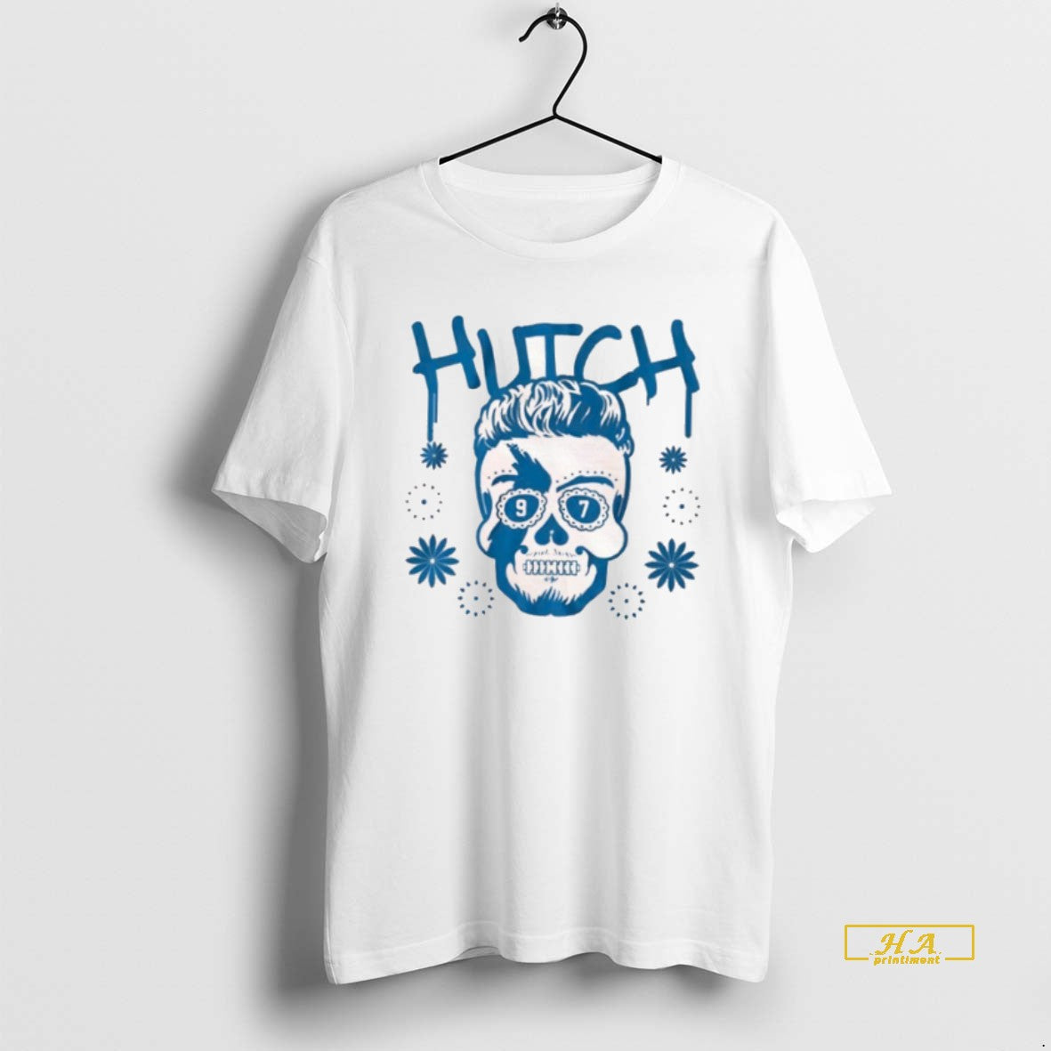 Official Aidan Hutchinson Detroit Sugar Skull Logo