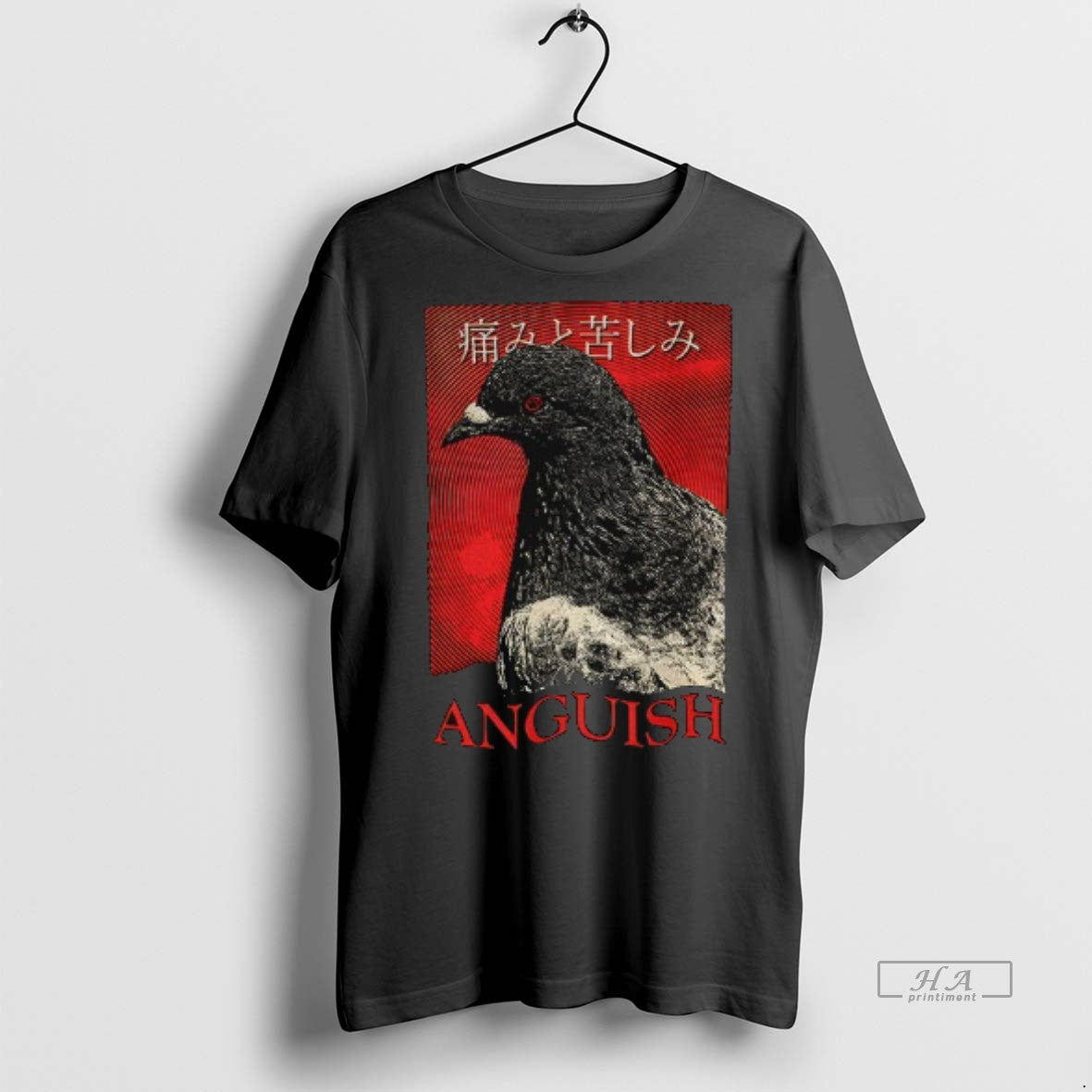 Official Anguish Pigeon Vintage Japanese Shirt
