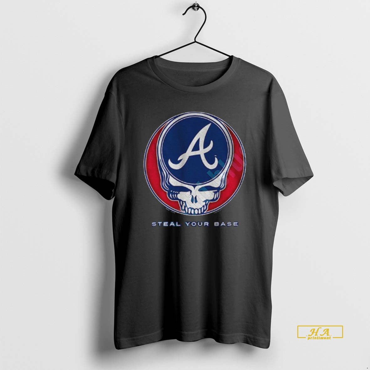 Official Atlanta Braves Steal Your Base Grateful Dead Skull Mlb