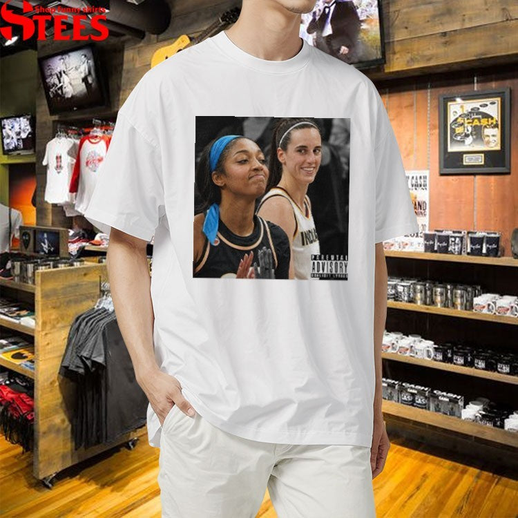 Caitlin Clark Laughing At Angel Reese Missed Layup Indiana Chicago Rivalry T-shirt
