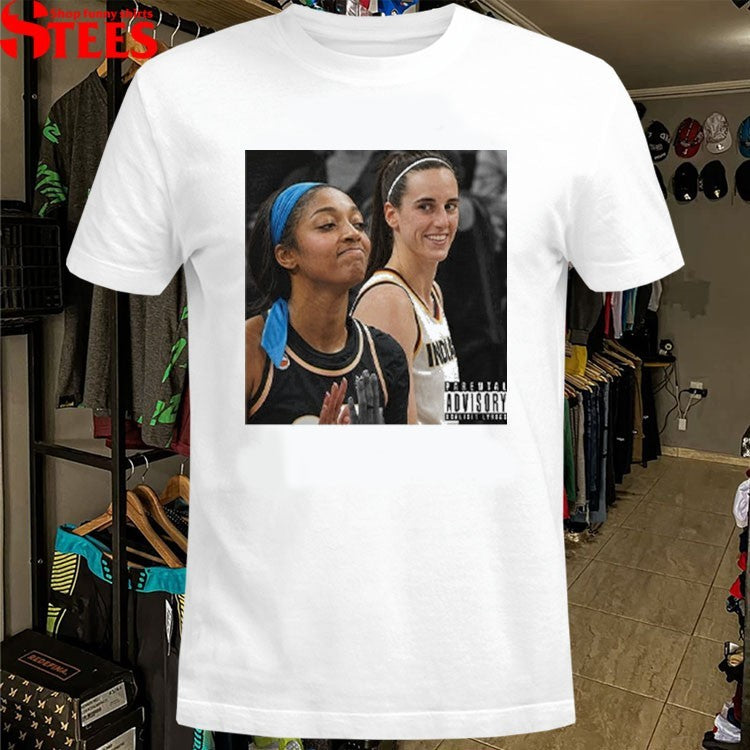 Caitlin Clark Laughing At Angel Reese Missed Layup Indiana Chicago Rivalry T-shirt