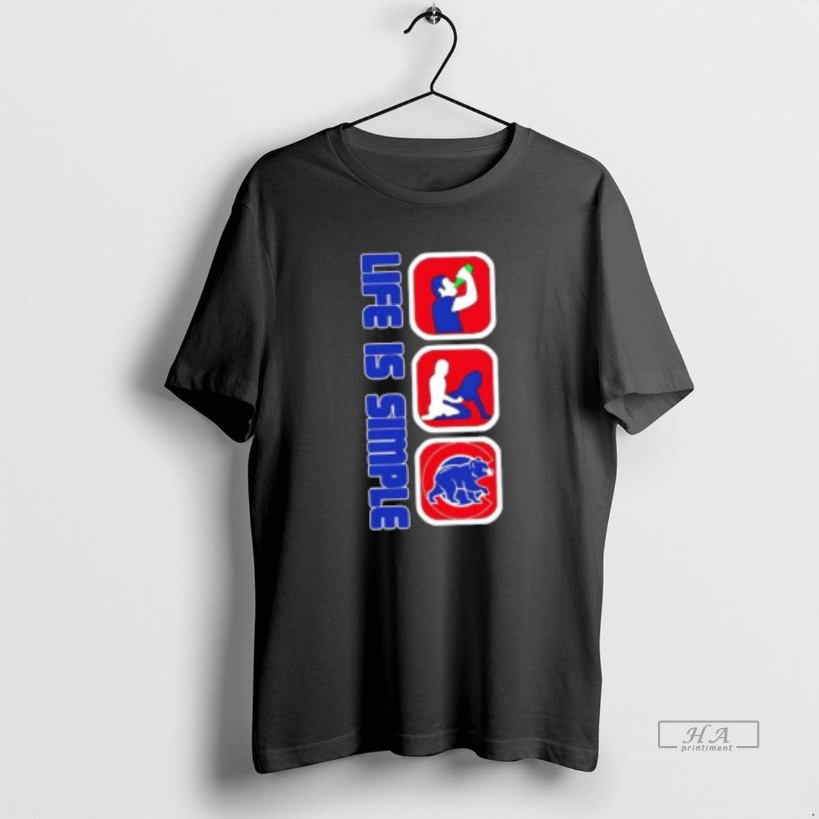 Official Chicago Cubs Baseball Life Is Simple