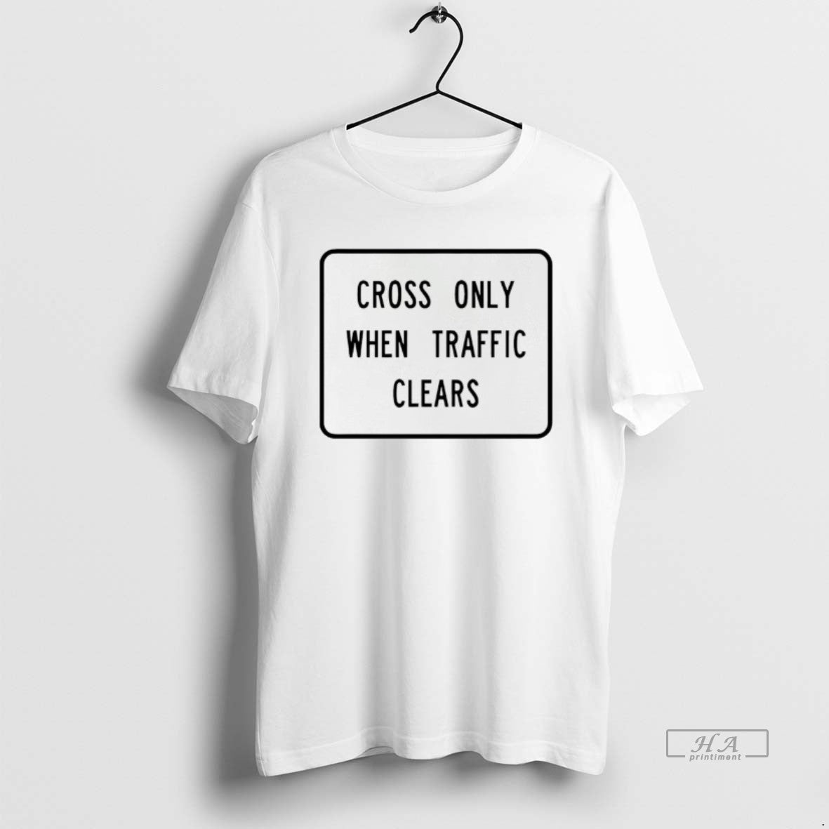 Official Cross Only When Traffic Clears