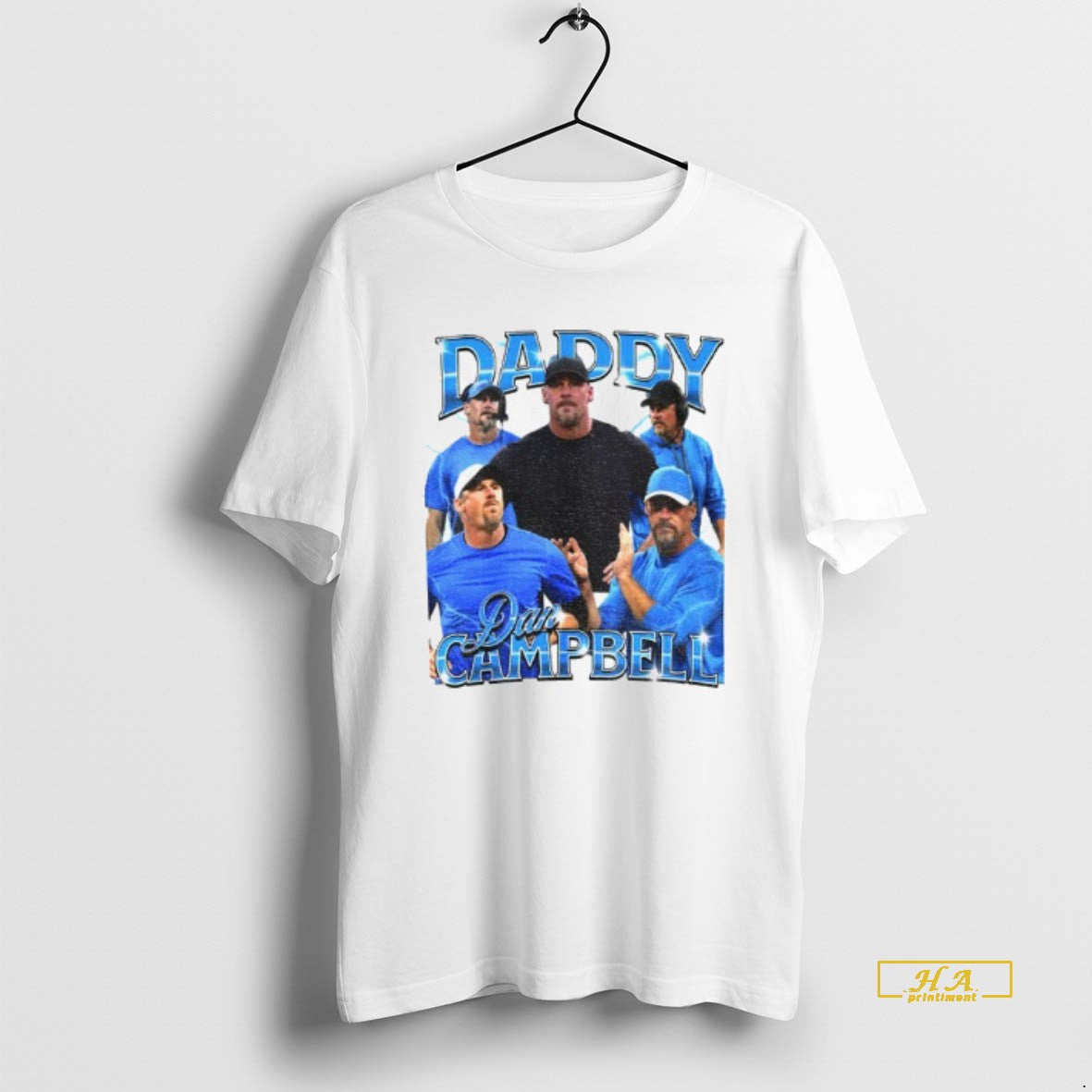 Official Daddy Dan Campbell Coach Detroit Lions Vintage