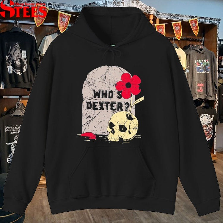 Dexter And The Moonrocks Who’s Dexter Tombstone Skull T-shirts