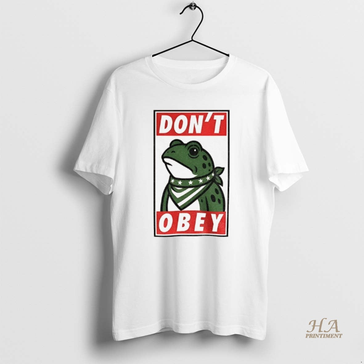 Official Dont Obey Portland Frog America Vintage