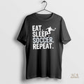 Official Eat Sleep Soccer Repeat Soccer Graphic