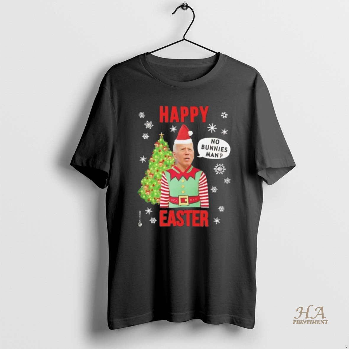 Official Elf Biden Christmas Happy Easter No Bunnies Man