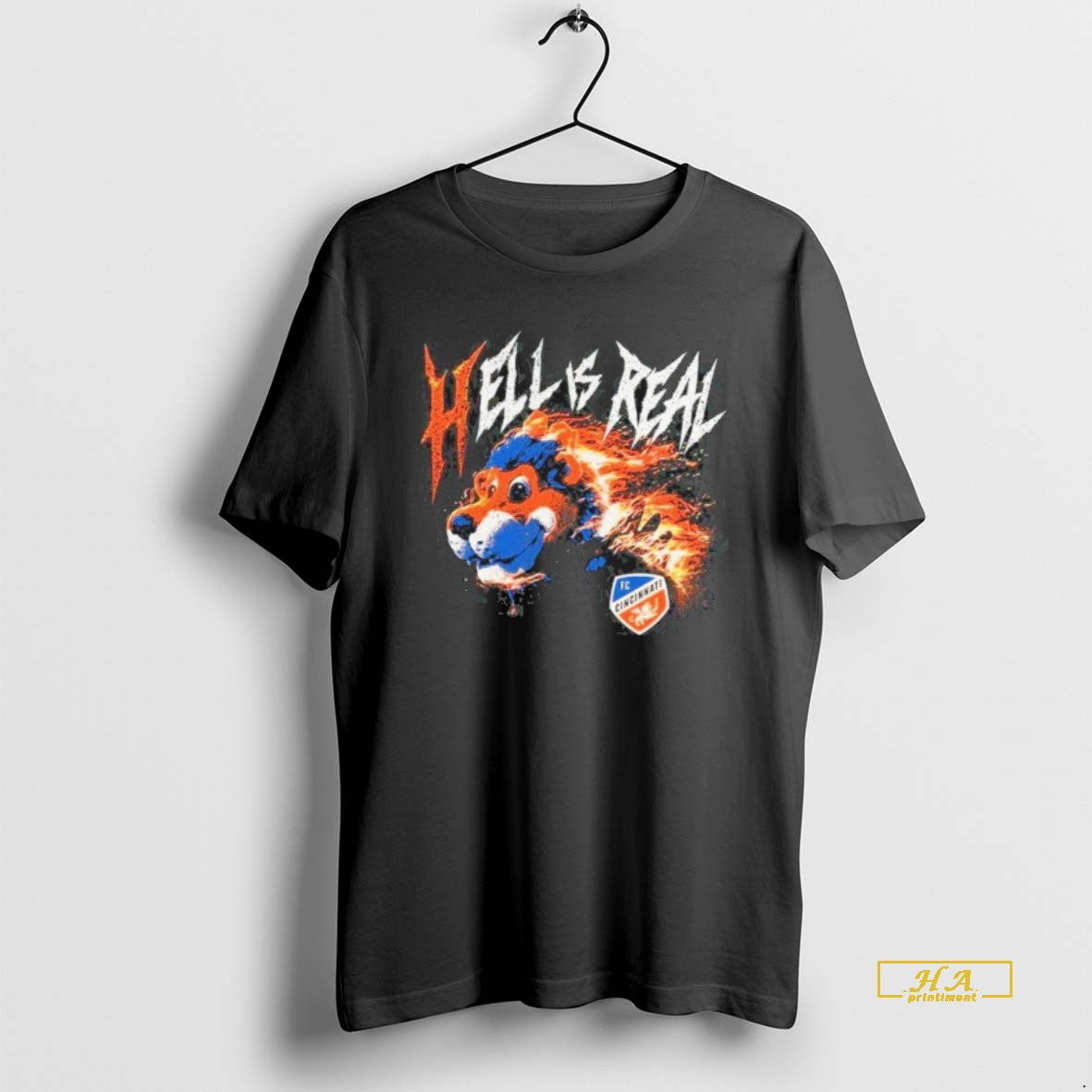 Official Fc Cincinnati Hell Is Real Retro Flame