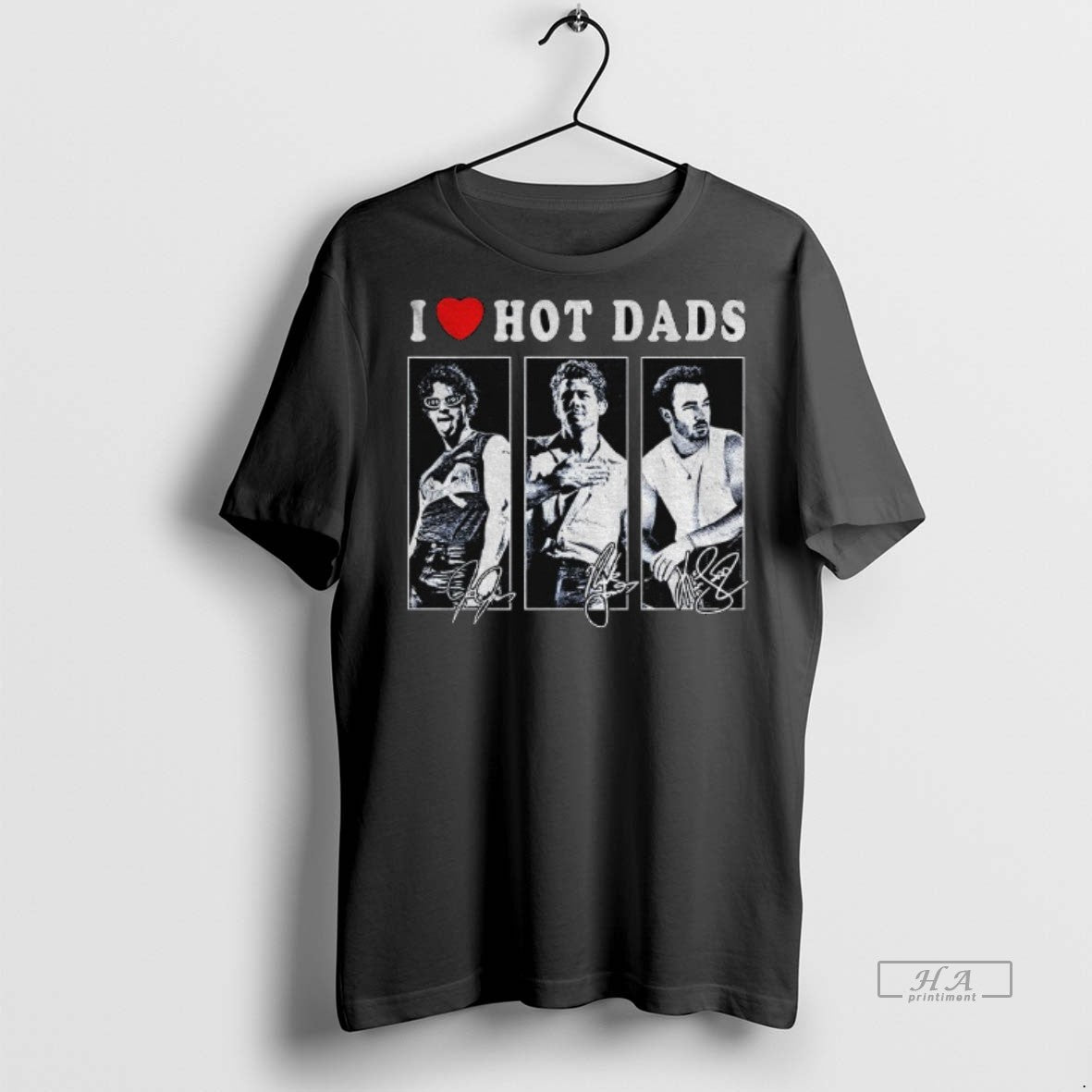 Official I Love Hot Dads Jonas Bros 20th Annivesary Tour 2025 Signature Shirt