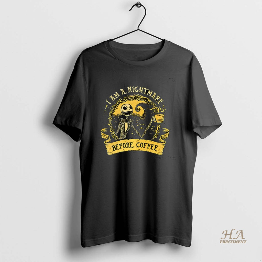 Official Jack Skellington I Am A Nightmare Before Coffee Halloween