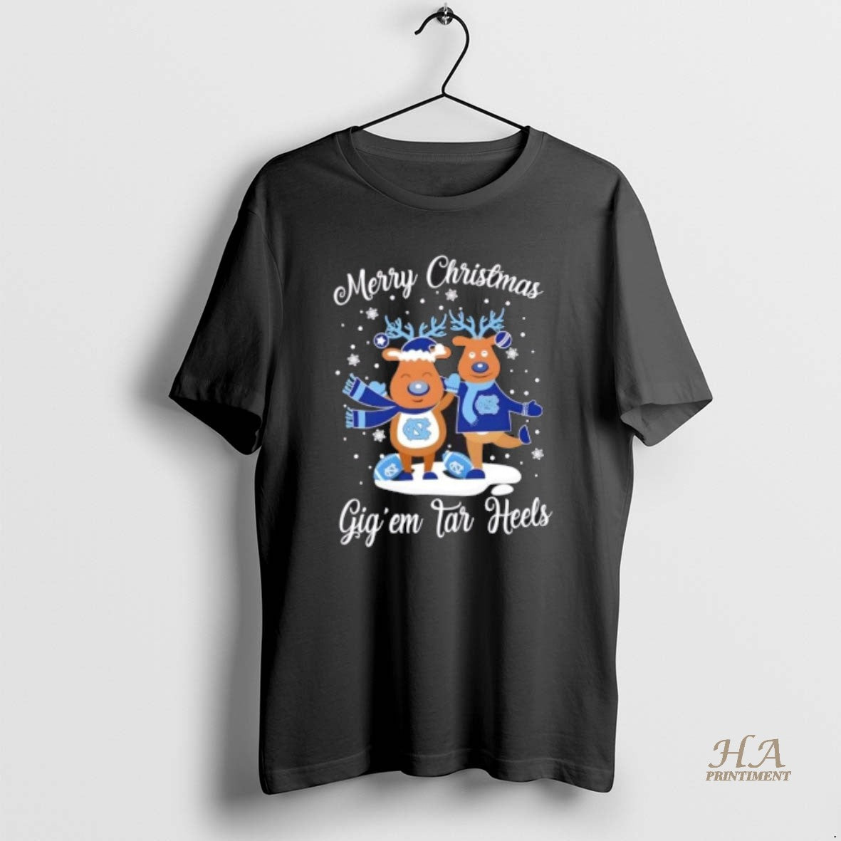 Official Merry Christmas Gig Em North Carolina Tar Heels Football