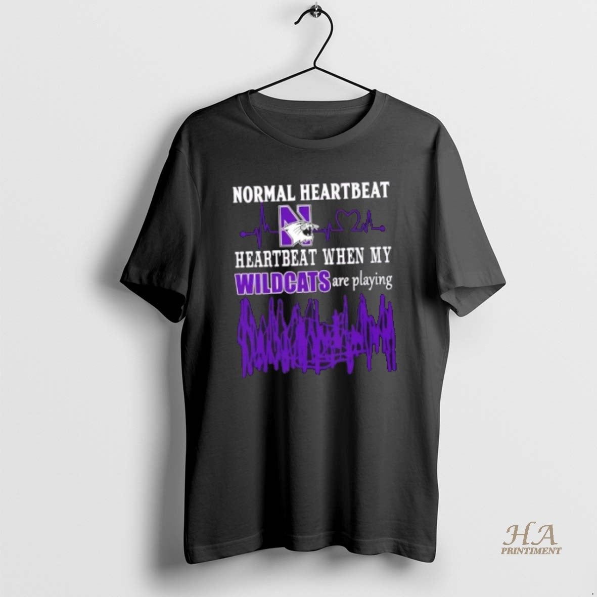 Official Normal Heartbeat Heartbeat When My Northwestern Wildcats Football Are Playing