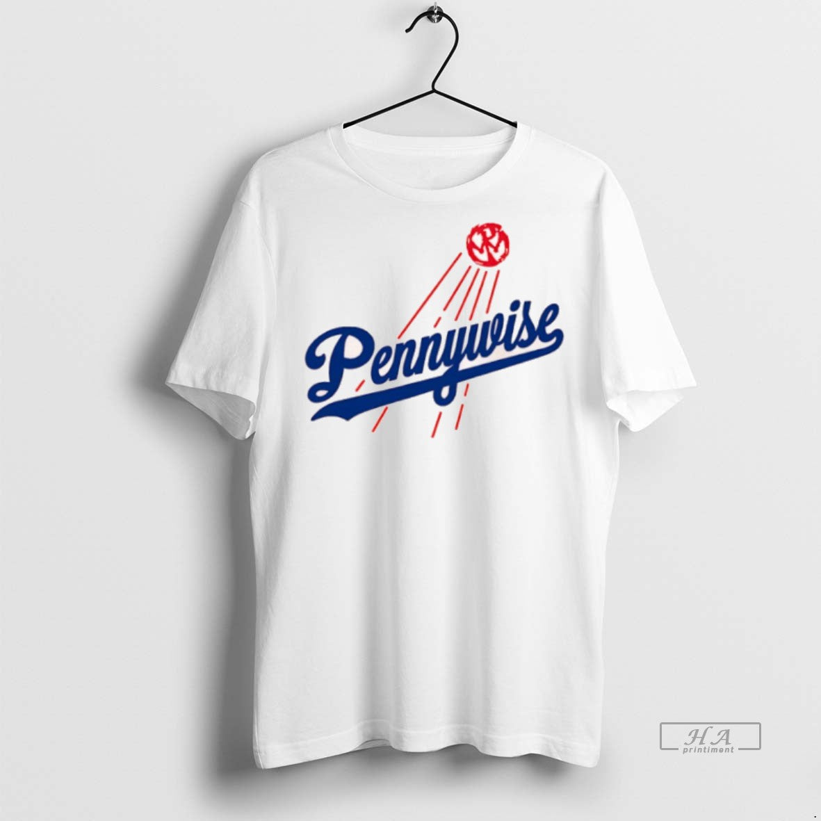 Official Pennywise X Los Angeles Dodgers Logo Shirt