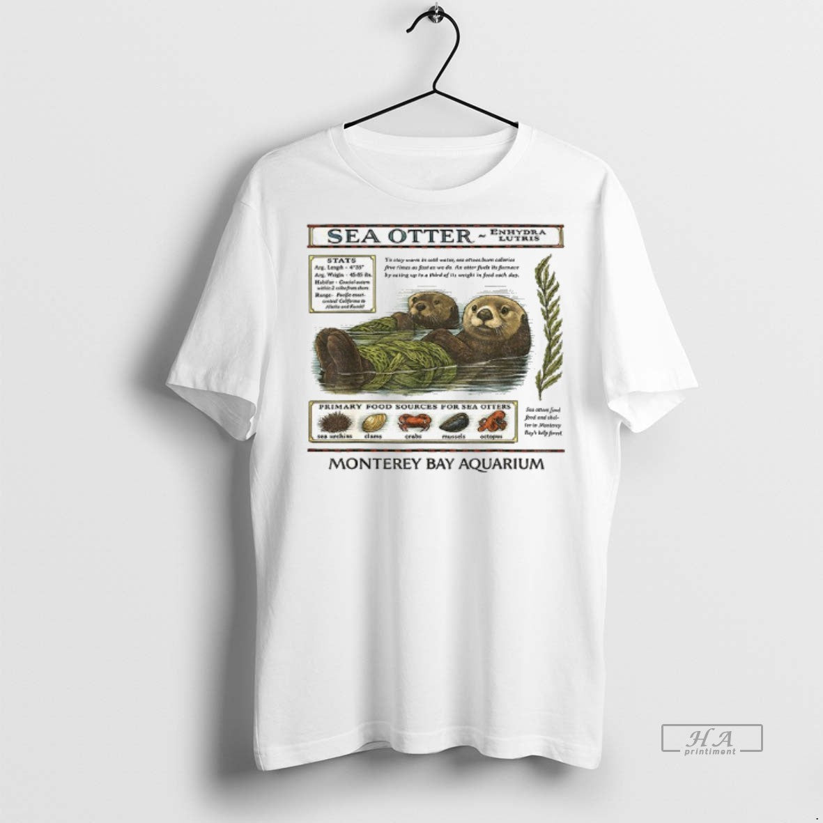 Official Sea Otters Monterey Enhydra Lutris Monterey Bay Aquarium California Vintage Shirt