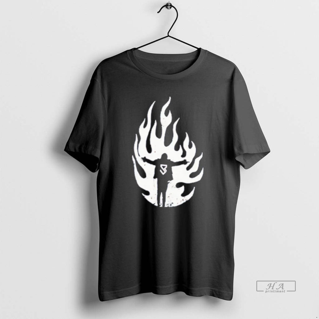 Official Seth Rollins Flames Tee