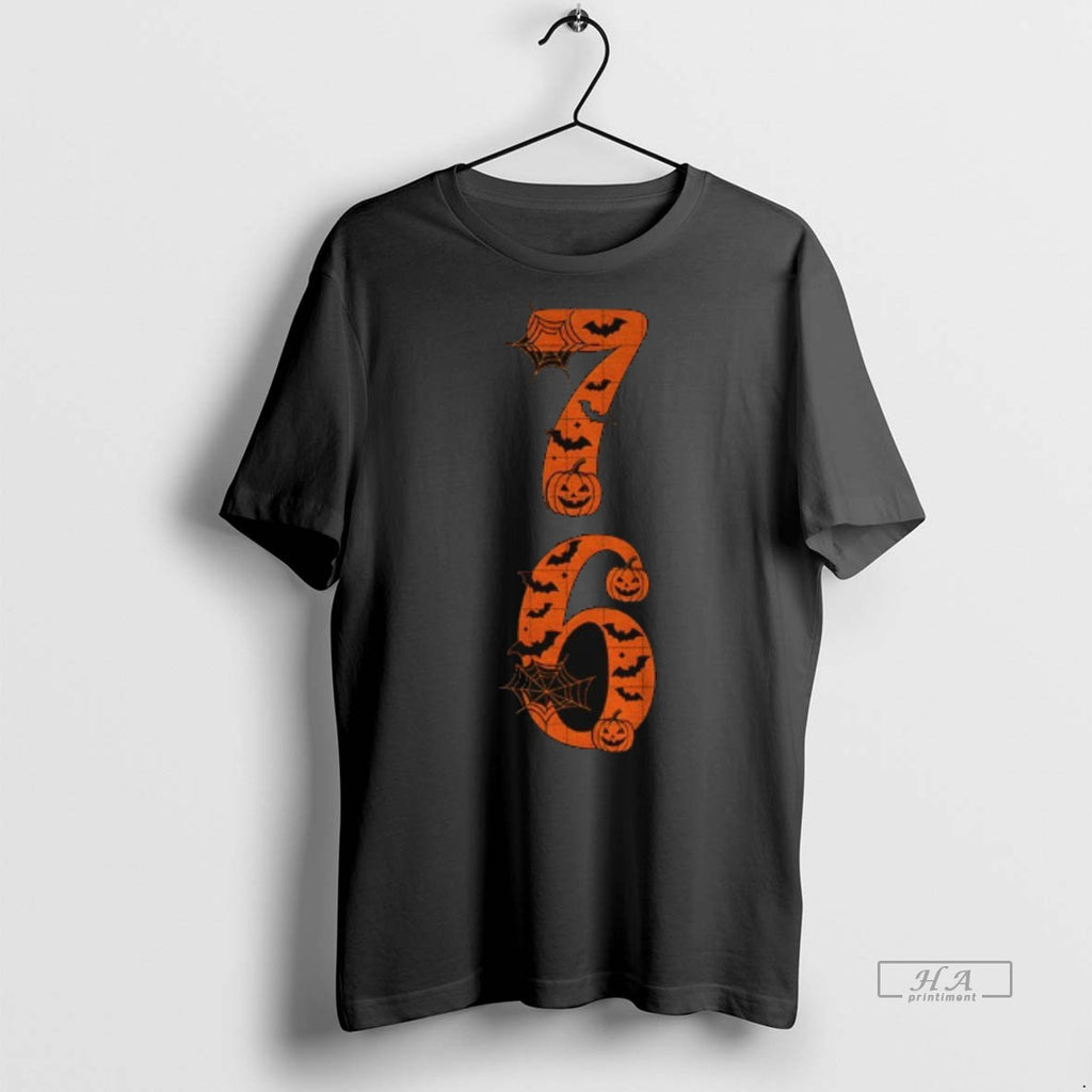 Official Six Seven Meme Pumpkin 6 7 Meme Couple Halloween Shirt