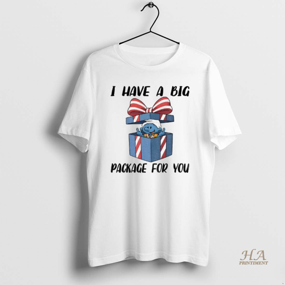Official Smurfs Middle Finger I Have A Big Package For You Merry Christmas