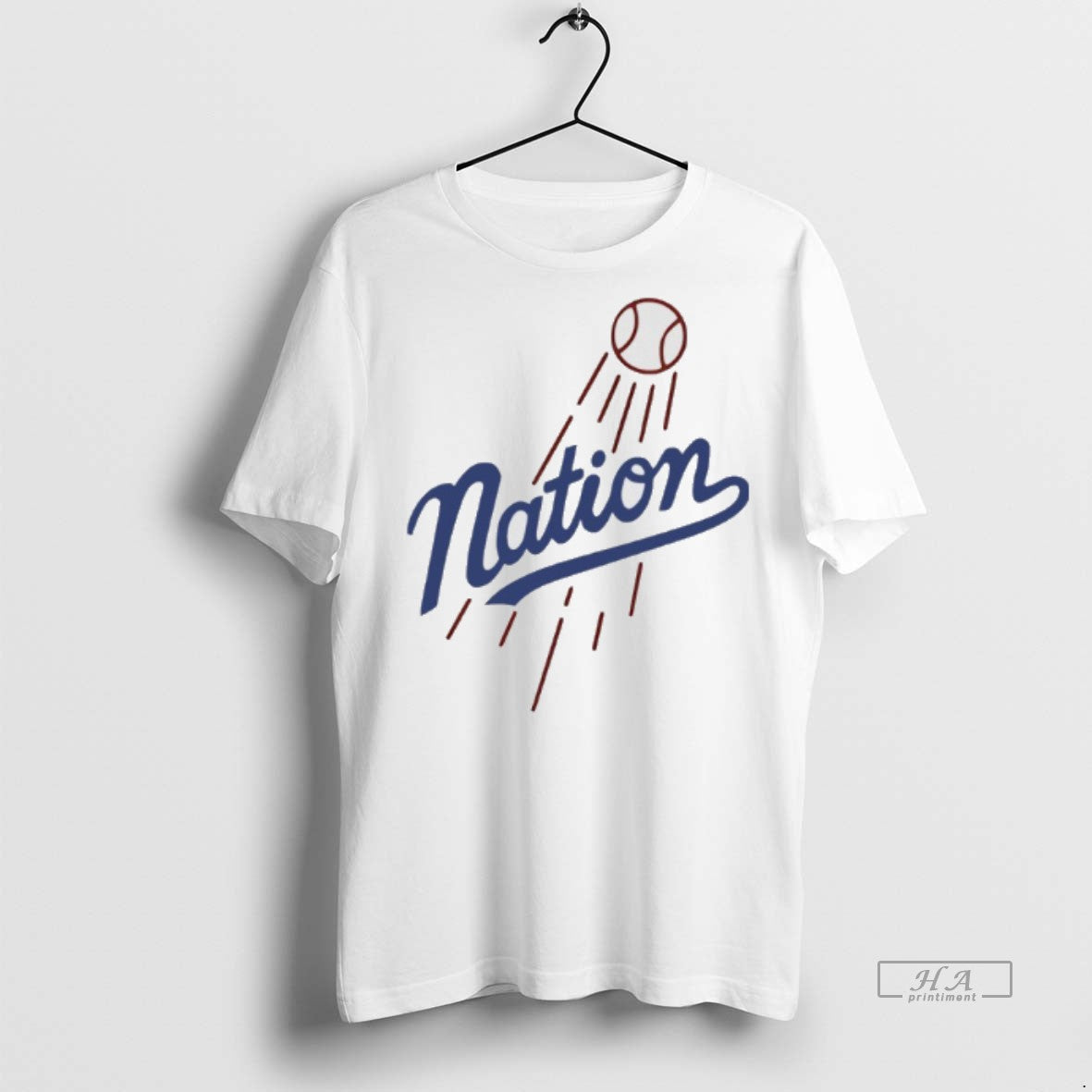 Official The Nation Los Angeles Dodgers Parody Logo Shirt