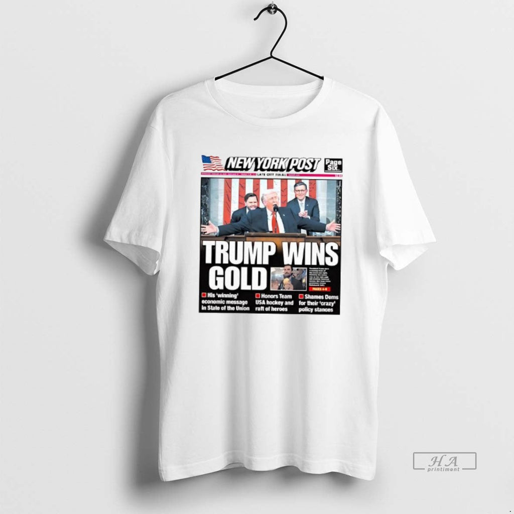 Official Trump Wins Gold New York Post Cover