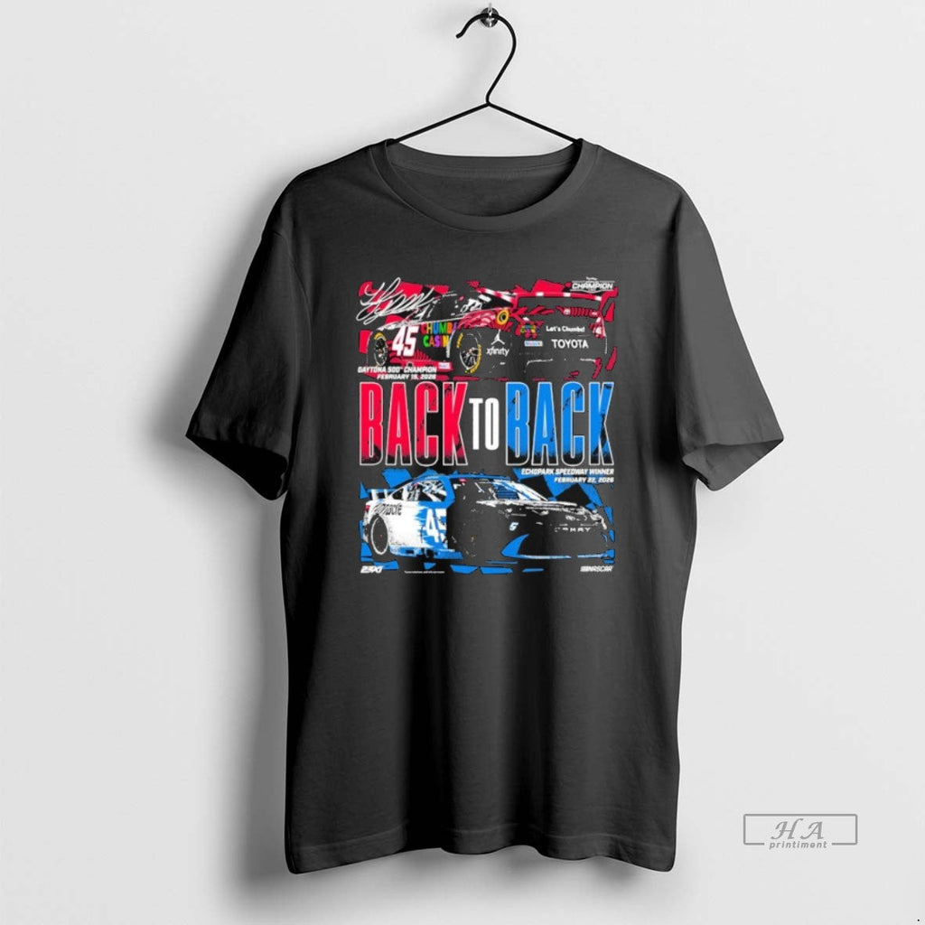Official Tyler Reddick Classic Ink Back To Back Echopark Speedway Winner 2026 Champion Signature Shirts