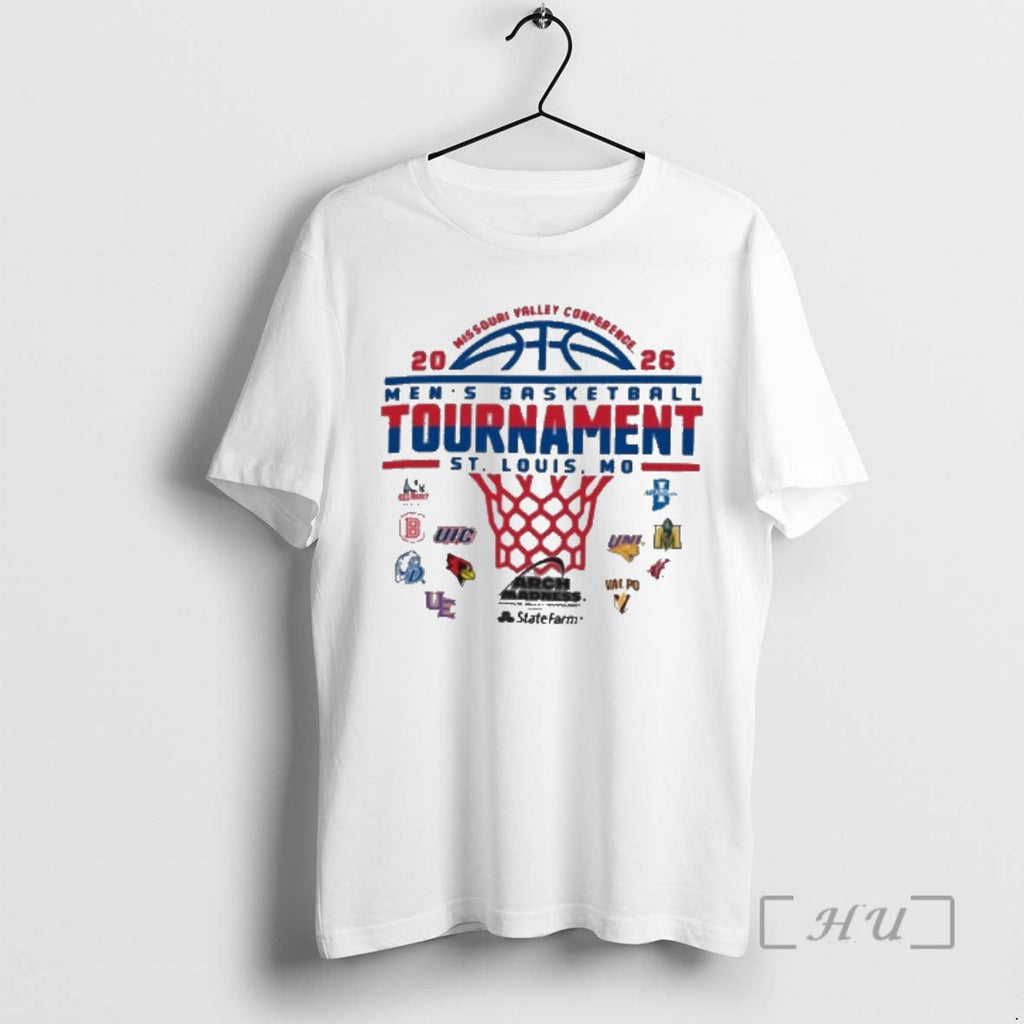 Officials 2026 Missouri Valley Conference Mens Basketball Tournament St Louis Mo Premium T Shirts Sweater