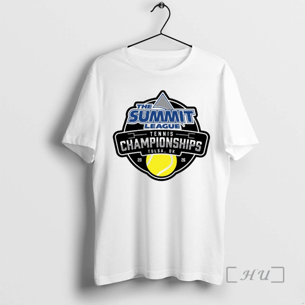 Officials 2026 The Summit League Tennis Championships Held In Tulsa Ok Logo Premium T Shirts