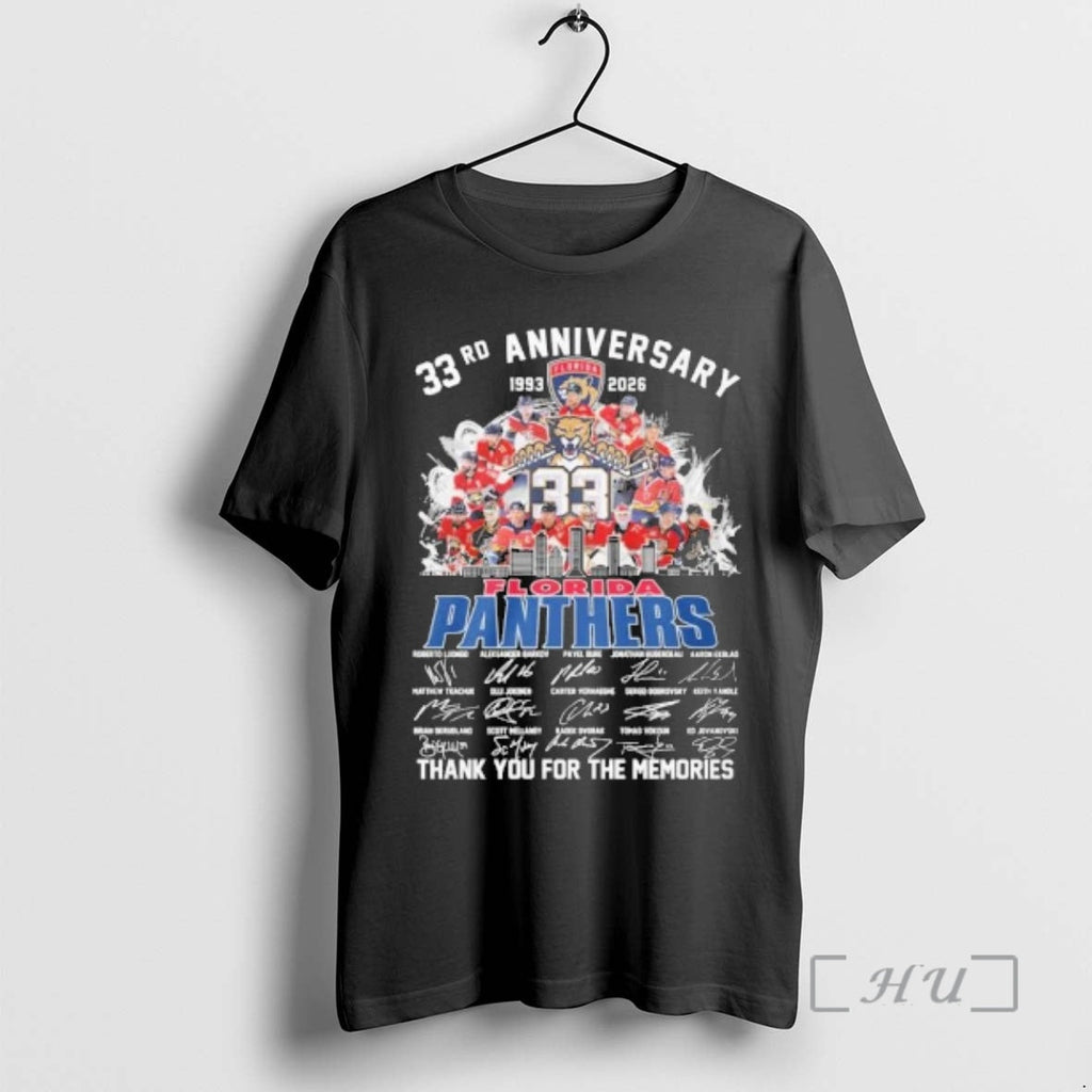 Officials 33rd Anniversary 1933 2026 Florida Panthers Team Hockey Signatures