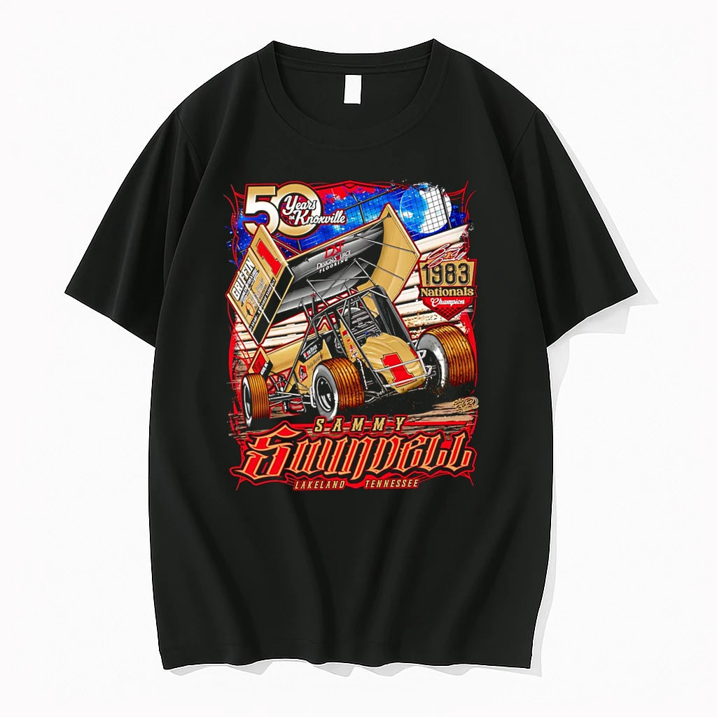 Officials 50 Years At Knoxville Sammy Swindell 1983 Nationals Champion T Shirt Sweater