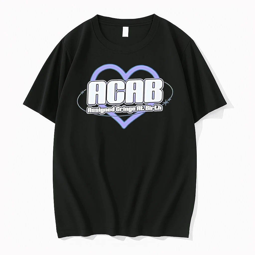 Officials Acab Assigned Cringe At Birth Tee Premium T Shirt