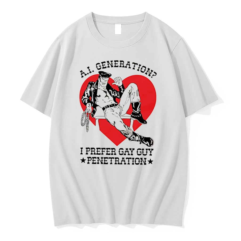 Officials Ai Generation I Prefer Gay Guy Penetration Tee T Shirt Sweater