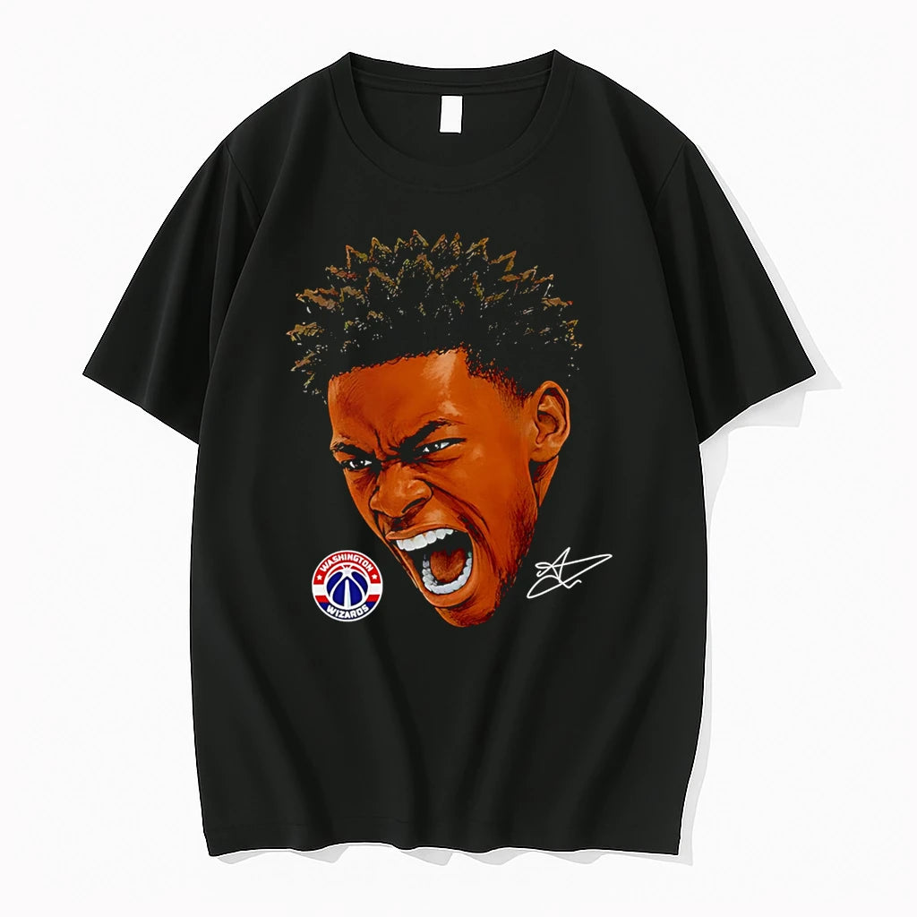 Officials Aj Dybantsa Washington Wizards Portrait Premium T Shirt